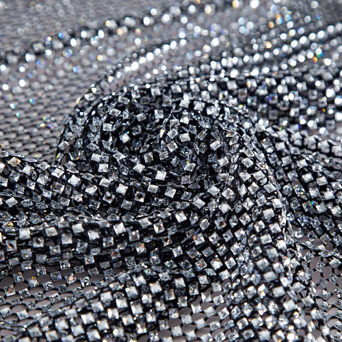 Сетка со стразами Swarovski 050-19859 черный