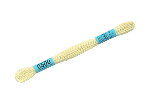 Нитки для вышивания Gamma мулине 8 м 0500 бледно-салатовый