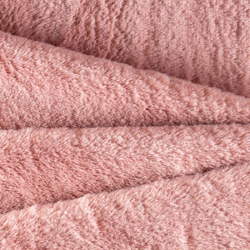 Мех искусственный К25-520 Col.5  розовый антик однотонный