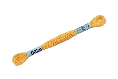 Нитки для вышивания Gamma мулине 8 м 0020 розовато-желтый