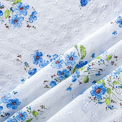 Шитье 067-00911 белый принтованный
