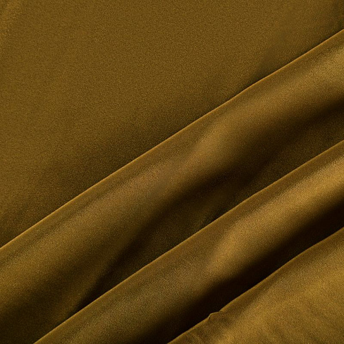 Крепдешин натуральный 028-06696 оливково-коричневый однотонный